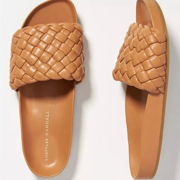 Loeffler Randall Woven Slide Sandals - Picture 2 of 10